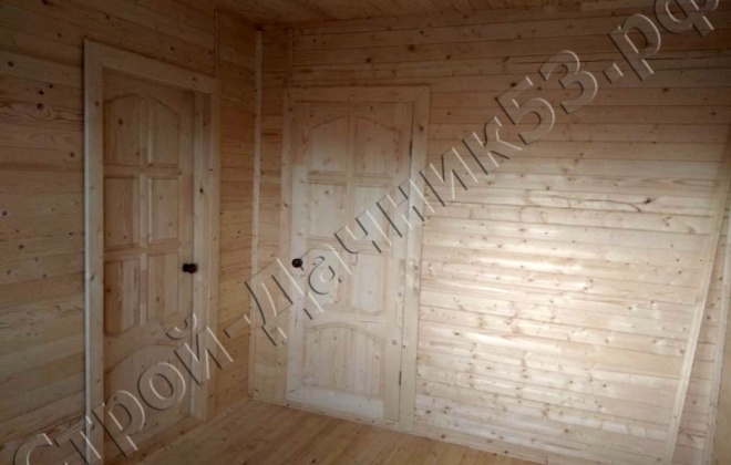 4 Каркасно-щитовой дом по проекту ОД-15, 6×7, 39 м², Московская обл, Клинский район, Деревня Масюгино (1)